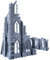 3D Vikings Gothic Ruins Series - Set Age 15+ 1: Three-storey Ruined Building and Adjacent First Floor Remnant 28/32mm Scale