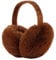 XIAOHAWANG Warm Winter EarMuffs for Women Fluffy Ear Warmer Foldable Outdoor Adult Ear Covers (Coffee)