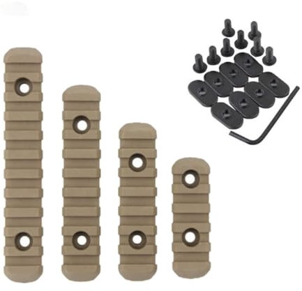 HOUSON Polymer Picatinny-Schiene，Nylon Picatinny Schiene Adapter Montageschiene schiene Rail Mount Basis Airsoft（5-Slot 7-Slot 9-Slot 11-Slot ） Khaki