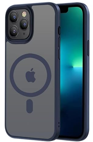 Gudoorla Magnetisch für iPhone 11 Pro Hülle[Kompatibel mit MagSafe] [Nie Vergilbung] Stoßfeste Schutzhülle (Militärschutz) Dünne Handyhülle iPhone 11 Pro Case-Blau