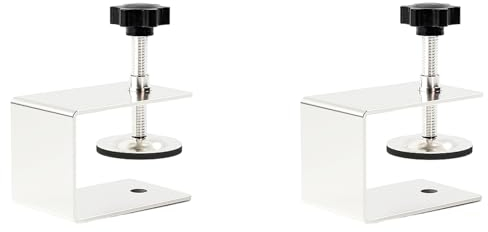 Eabdice 2 Stück Schubladen Front Installationsklemmen Verdicken, C Klemme Schublade Front Installation Klemmen, für Schlafzimmer, Küche, Badezimmer, Regal