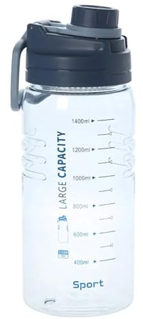 Bouteille de Sport de 1,5 l, Shaker de Poudre de protéines, Tasses de Sport, Bouteille d'eau Portable Gourde Sport