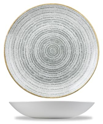 Churchill Studio Prints Homespun Teller, 18,2 cm, 12 Stück, Stein Grau