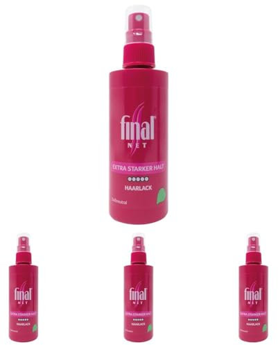 final NET HAARLACK - EXTRA STARKER HALT, das Spray OHNE TREIBGAS, feines Mikro-Zerstäubersystem für mehr Volumen und den profesionellen & sicheren Halt der Frisur ohne zu verkleben, Duftneutral, 125ml