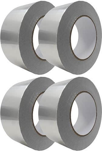 gws Aluminiumklebeband ist ein flexibles Band mit 30 µ Aluminiumfolie und Acrylatkleber, perfekt für gewölbte Oberflächen und dauerhafte Anwendungen (4, 50 m x 50 mm)
