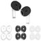 6 Paar Ohrpolster für AirPods 4, rutschfeste Ohrstöpsel, Zubehör, Sport, ultradünn, weich, Silikon-Ohrstöpsel, kompatibel mit AirPods der 4. Generation (Weiß und Schwarz)