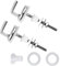2 Pcs Toilet Seat Fittings – Heavy-Duty Toilet Seat Hinges, Universal Fit for Most Toilet Seats – Durable, Easy Installation, Corrosion-Resistant
