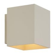 Qazqa - Moderne Wandleuchte Beige G9 Quadratisch - Sola I Wohnzimmer I Schlafzimmer - Aluminium Quadratisch - LED geeignet G9