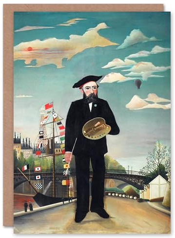 Artery8 Henri Rousseau Art Card Myself Portrait Landscape