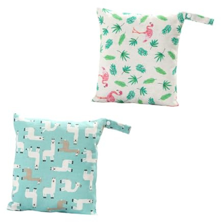 FRCOLOR 2stücke Wickeltaschen-aufbewahrungsbeutel für Babywindeln Organizer-Beutel Tragbar für Wickelzubehör Geeignet für Nasse und Trockene Windeln Spielzeug und Schmutzwäsche Leicht