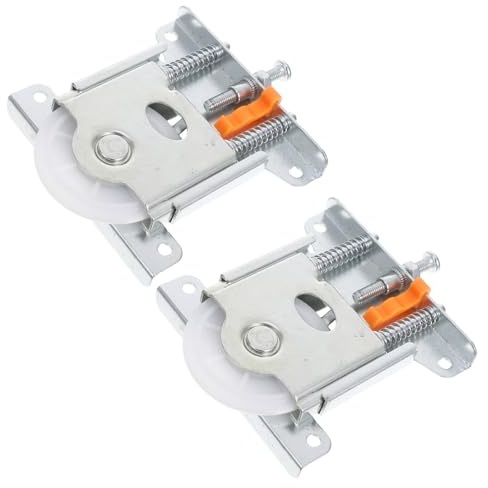 KOCKSHION 2pcs Sliding Door Runner Wheel with Ball Bearings Wardrobe Door Roller Pulley for Cabinets Furniture Guide Wheel Replacement for Smooth