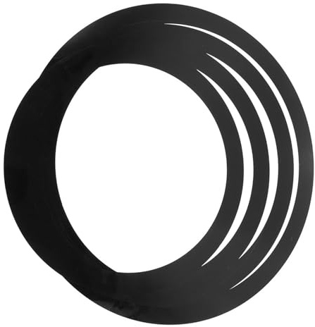 Pack Tragbare Dämpfungsringe für Snare Drums, Schwarz | Flexible Geräuschreduzierung, Polyacid Film, für Trommeln, ohne Klangverlust, 4 Stück, Übungszubehör