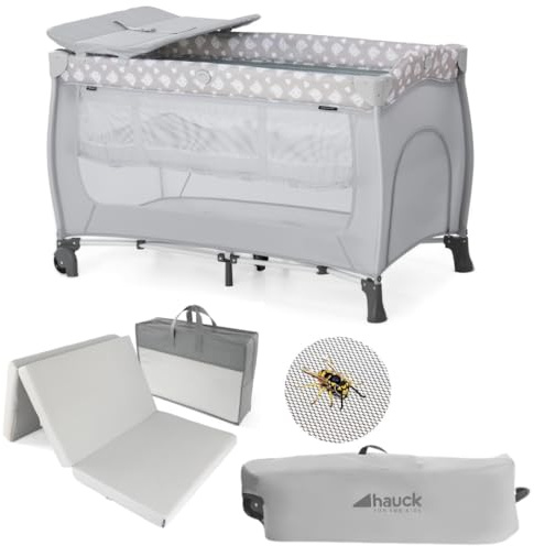 hauck Sleep n Play Center Baby Reisebett Set - Teddy Grey