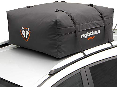 Rightline Gear Range Jr 100R50 Porte-Bagages de Voiture de 3 m³ pour Voitures compactes, résistant aux intempéries +, se Fixe avec ou sans Porte-Bagages de Toit, Noir