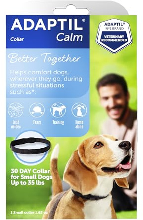 ADAPTIL Calming Pheromone Collar for Dogs,Black,Small