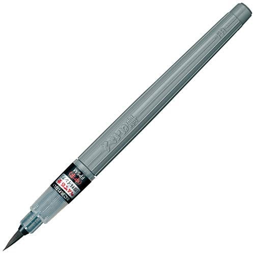 Pentel Fude Pen pinceau rechargeable encre noire à pigments pointe large pour illustration, calligraphie, manga