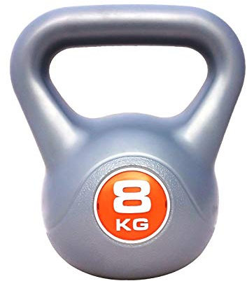 IQI Kettlebell 8kg Vinyl Kettlebell INCLUDES Kettlebell workout DVD