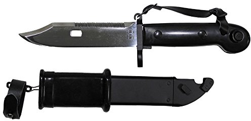 MFH Bajonett, AK 47 mit Scheide, schwarzer Griff