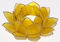 GURU SHOP Lotus Teelicht Muschel 14x6 cm - Goldgelb