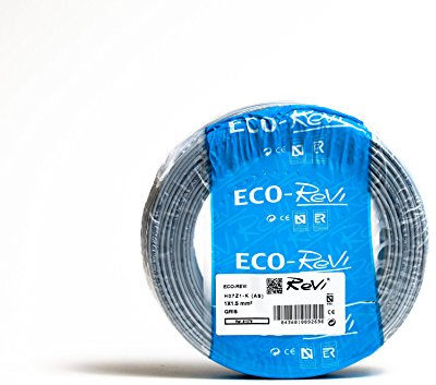 Cable FLEXIBLE LSZH (LIbre de Halógenos) H07Z1-K(AS) 1 x 1,5 mm² 50 m (Gris)