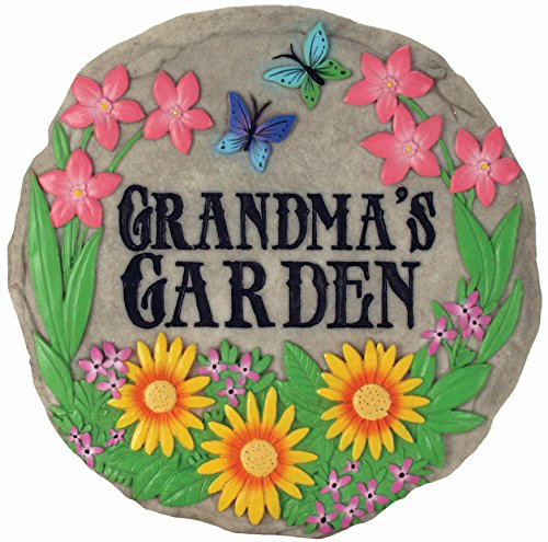 Spoontiques – Garten-Dekor – „Grandma's Garden“-Trittstein – Dekostein für Garten