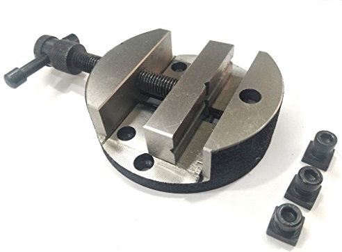 Tornillo de banco redondo pequeño para mesas giratorias de 3 y 4 pulgadas y 3 herramientas de ingeniería de fijación de tuercas en T