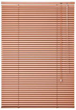 WR-Design Alu Jalousie Terracotta - Breite 50 bis 240 cm - Höhe 130/160 / 220 cm - Tür Fenster Rollo Jalousette Aluminium Fensterjalousie Lamellen Metall (60 x 160 cm)