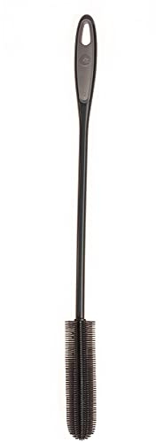 Kochblume Flaschenbürste Slim | Premium-Silikon & BPA frei| Hitzbeständig | Spülmaschinenfest | Für besonders schmale Öffnungen ab 16mm | Farbe: anthrazit