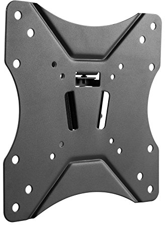 Kaorka 474405 - Soporte de Pared para TV Giratorio, orientable, inclinable, reclinable, basculante de Acero para TV y monitores, Pantallas 28-42 Pulgadas, VESA 200x200, máx. 25Kg, Negro