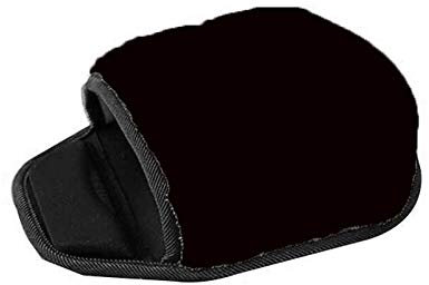 USB Heated Mouse Pad Hand Warmer, Winter Warm Cushion Plush Heated Mouse Pad with Wristguard, Heated Mouse pad for Office Home (Black)