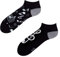 Dedoles Sneaker Socken Low Cut Füßlinge Unisex Damen Herren Baumwolle lustiges Design Geschenk links rechts verschieden, Farbe Schwarz, Motiv Musik Knöchelsocken, Gr. 39-42