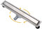 S SIENOC Duschrinne, 100cm,2 in 1,360?,Siphon mit Geruchsstop und Haarsieb Randablauf Befliesbar Edelstahl Ablaufrinne, Bodenablauf, Duschablauf sehr flach, Komplettset mit Bodenbefestigung