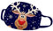 Lulupi Mundschutz Multifunktionstuch Weihnachten Waschbar Maske Lustig Weihnachtsmotiv Mund und Nasenschutz Baumwolle Rentier Elch Motiv Mundbedeckung Weihnachts Halstuch Schals für Herren Damen