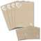 50 Briefbogen-Sets DIN A4 - Briefpapier in Kraftpapier-Look mit blumigem Herz-Ornament - mit passenden Briefumschlägen DIN C6 in taupe Briefpapier bedruckbar ideal für Hochzeitseinladungen