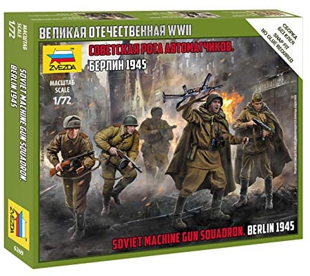 Zvezda 1/72 WWII sowjetische Maschinengewehr-Abteilung