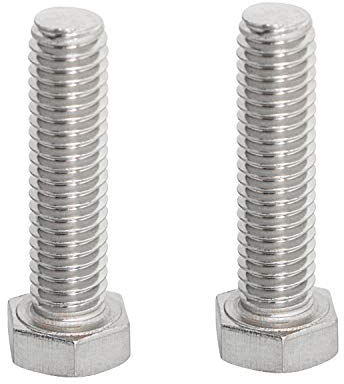 Aopin Sechskantschrauben, 3/8-Zoll-16 x 1-1/2-Zoll-Sechskantschrauben, 304 Edelstahl, A2-70 Befestigungselemente, vollmaschinell gewindet, SUS304, 2 Stück