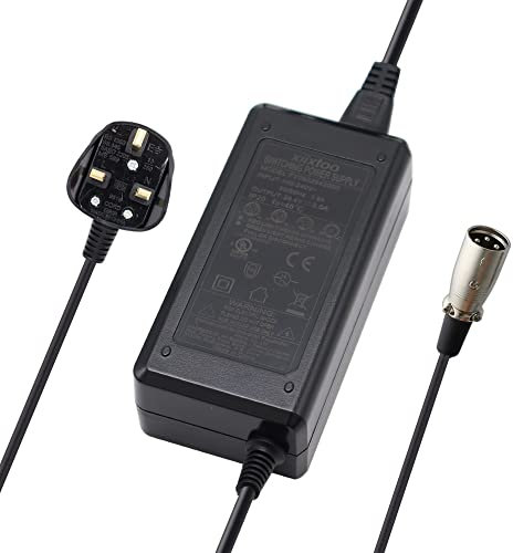 xiixtoo 24V 2A Mobility Wheelchair Battery Charger For Powerchair Pride ShopriderGo-Go Elite TravellerSC40E/SC44E, Ezip Mountain Trailz Schwinn 4.0 S400 S500 Jazzy Power Chair