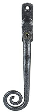 Cornish Heritage Monkey Tail Espag Window Handle - Mottled Grey (Left-Hand)