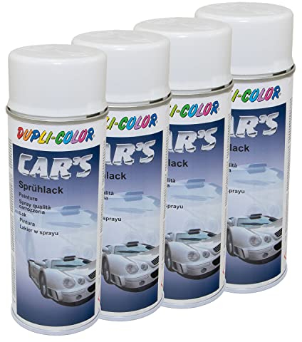 Lackspray Spraydose Sprühlack Cars Dupli Color 385896 weiss glänzend 4 X 400 ml