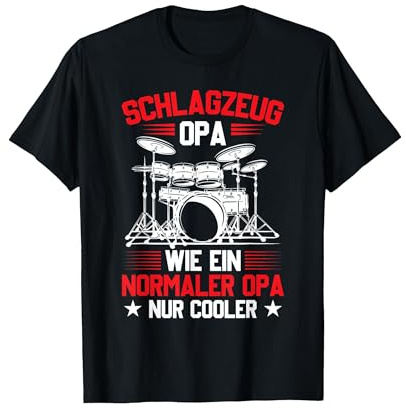 Schlagzeug Opa Drummer Rock Musik T-Shirt