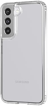 tech21 Evo Clear für Samsung Galaxy S22 - Transparente und schützende Handyhülle mit 3,6 m Multi-Drop-Schutz