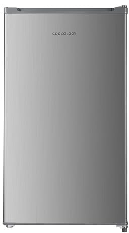 Cookology 60L 48cm Freestanding Under-Counter Freezer - Grey | Reversible Door - 3 Large Compartments - 4 Star Freezer Rating