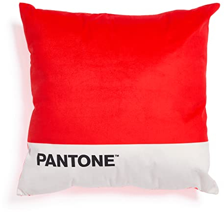 Osama Home Pantone™ – Dekokissen, gepolstert, 40 x 40 cm, mit verdecktem Reißverschluss, Füllung 350 g/m², Rot