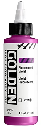 Golden : High Flow : Acrylic Paint : 118ml (4oz): Fluorescent Violet : S5