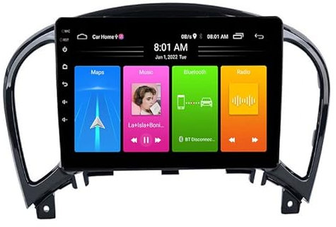 Autoradio Compatibile con NISS-AN Juke 2011 2012 2013 2 DIN Radio Navigazione GPS IPS Touch Screen Lettore Multimediale Supporto SWC 4G WiFi Carplay DSP BT(Size:4 Core WiFi 1G+16G)