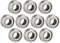 10 Stück Kugellager 3x 7x 3mm 683ZZ Kohlenstoffstahl Kugellager doppelt geschirmte tiefe Rillenlager Kugellager