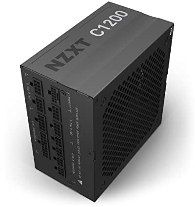 NZXT C1200 PSU - 1200 Watt Gaming PC Power Supply – ATX 3.0 – PCIe 5.0 12VHPWR Connector – 80 Plus Gold Efficiency – Fully Modular – Zero Fan Mode – Black Sleeved Cables – 10 Year Warranty – Black