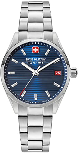 Swiss Military Hanowa SMWLH2200202 Roadrunner Lady Damenuhr mit Edelstahlband Saphirglas
