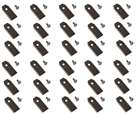 Lot de 30 lames de 4,3 cm en acier inoxydable compatibles avec robot tondeuse Gardena R38Li R40Li R45Li R50Li R70Li R75Li R80Li R100Li R160Li R165 R180 Sileno Sileno City Sileno+ Sileno Smart