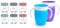Kilner Set of 6 Jars, Grey,Purple, 190ml & Munchkin Miracle 360 Cup, Baby and Toddler Sippy Cup, Ideal Sippy, Water and Weaning Cup 6+ to 12 Months, 7 oz/207 ml, 2 Pack, Pink & Purple